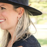 She's Spicy Link Statement Earrings Gold