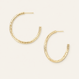Horizon Hoop Earrings in Gold