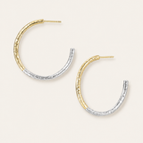 Horizon Hoop Earrings in Gold/Silver