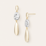 Horizon Drop Earrings in Gold/Silver
