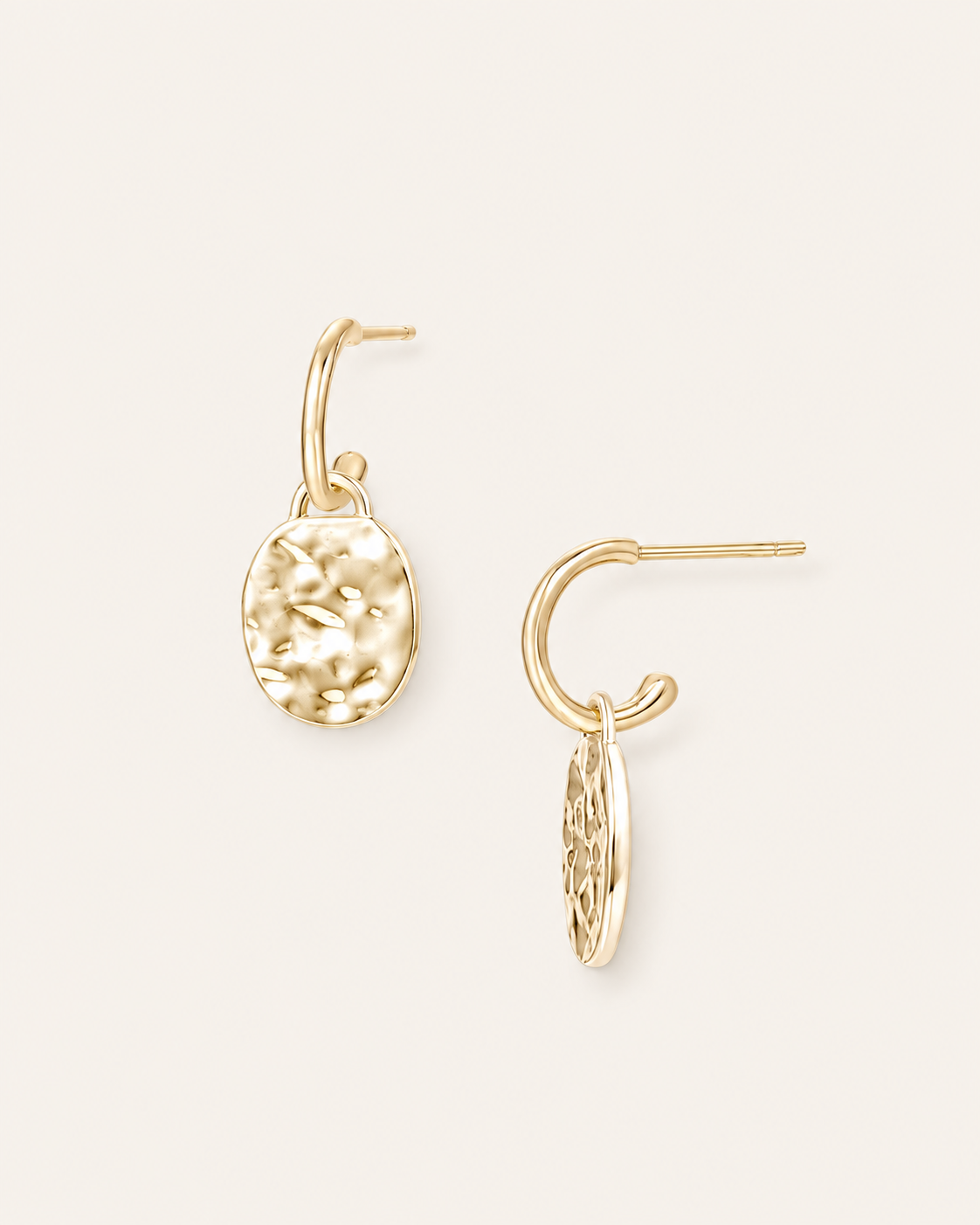 Horizon Mini Drop Earrings in Gold