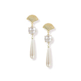Carolina Statement Earrings in Pearl