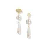 Carolina Statement Earrings in Pearl