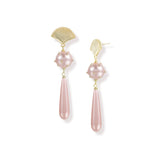 Carolina Statement Earrings in Pink