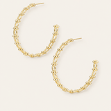 Celestia Hoop Earrings in Gold