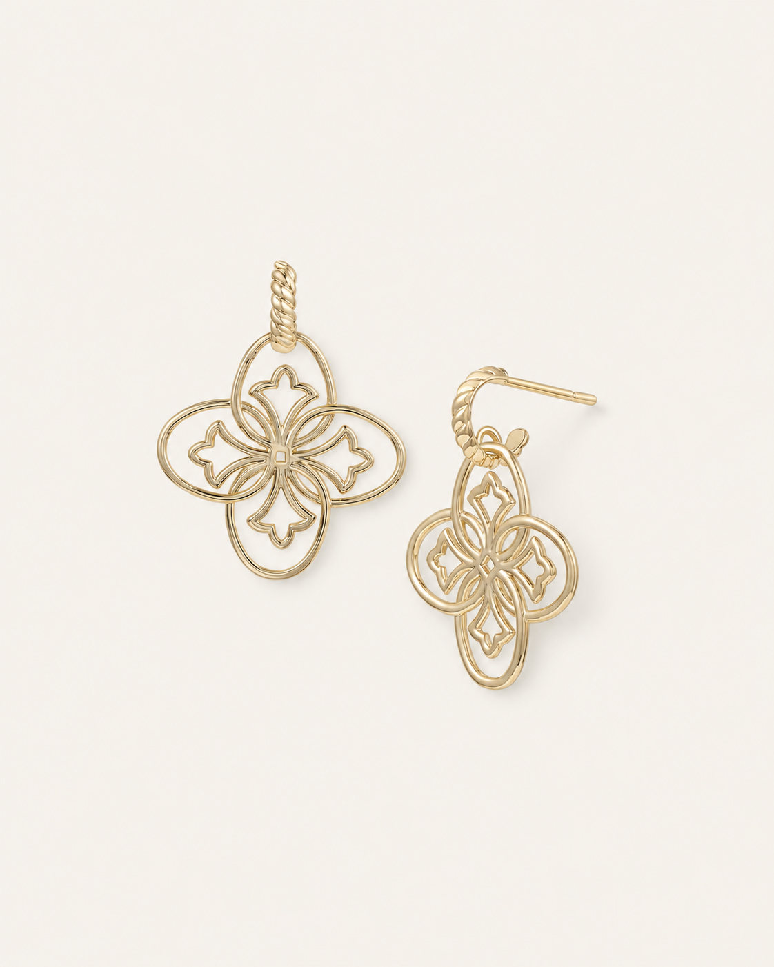 Heritage Mini Drop Earrings in Gold