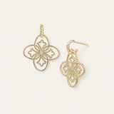 Heritage Mini Drop Earrings in Gold