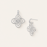 Heritage Mini Drop Earrings in Silver