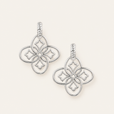 Heritage Mini Drop Earrings in Silver