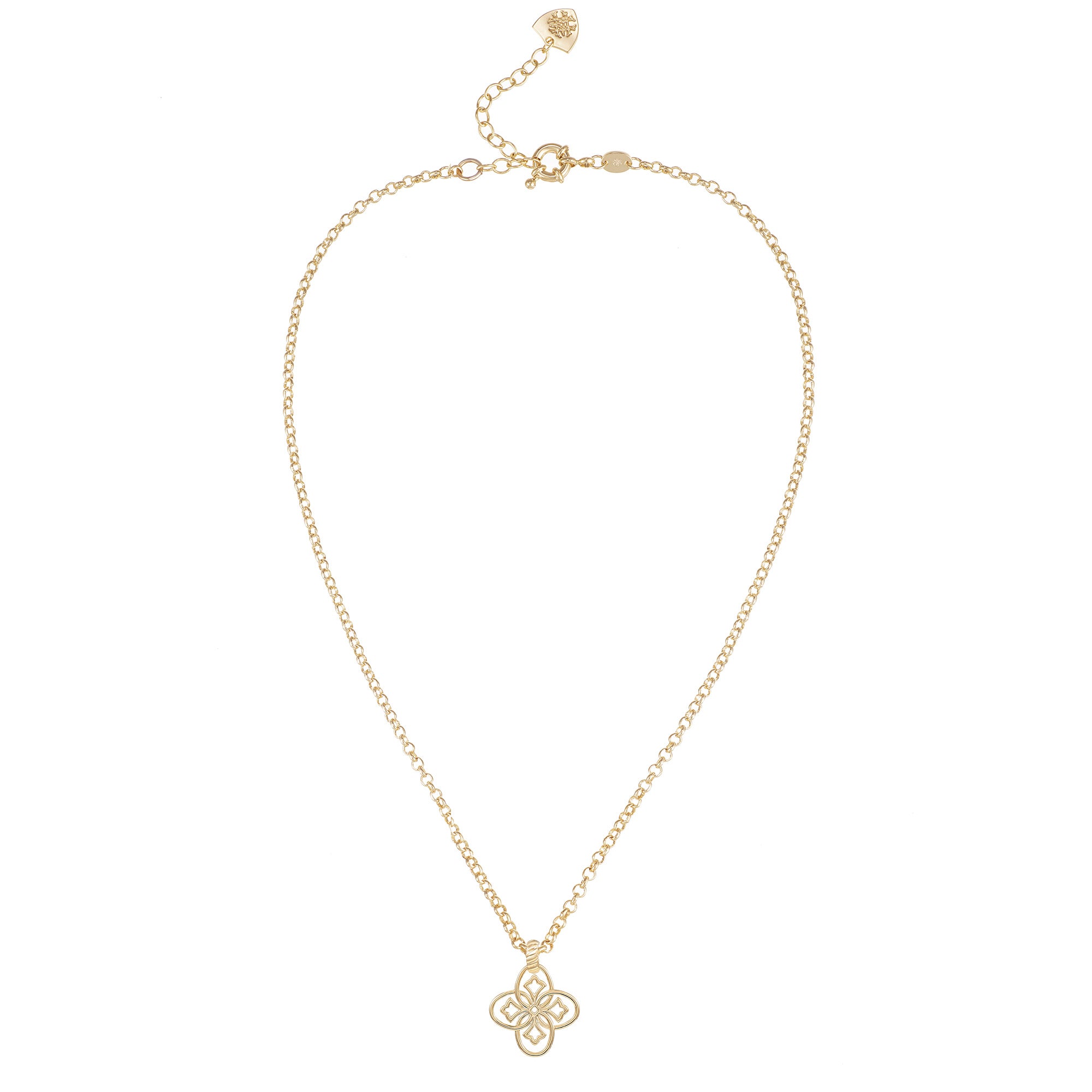 Heritage Drop Necklace in Gold