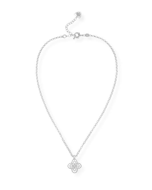 Heritage Drop Necklace in Silver