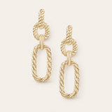 Legacy Link Statement Earrings in Gold