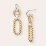 Legacy Link Statement Earrings in Gold/Silver