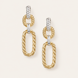 Legacy Link Statement Earrings in Gold/Silver
