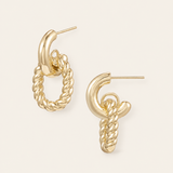 Legacy Link Earrings in Gold