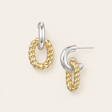 Legacy Link Earrings in Gold/Silver