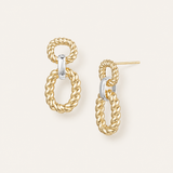 Heirloom Link Earrings in Gold/Silver