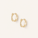 Legacy Mini Hoop Earrings in Gold