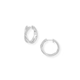 Legacy Mini Hoop Earrings in Silver