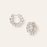 Heritage Mini Hoop Earrings in Silver