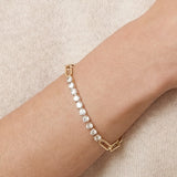 Legacy Paperclip Tennis Bracelet in Silver