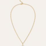 Legacy Cross Drop Necklace in Gold