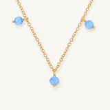 Botanic Station Necklace in Blue Chalcedony