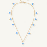 Botanic Station Necklace in Blue Chalcedony