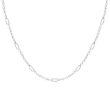 Eclipse Chain Layering Necklace Silver
