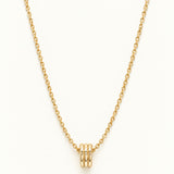 Strata Drop Necklace Gold