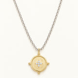 Legacy Coin Pendant Necklace in Gold/Silver