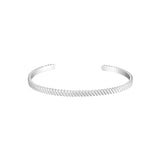 Eclipse Stacking Cuff Bracelet Silver
