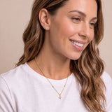 Carry On Cross Drop Necklace in Silver