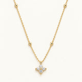 Carry On Cross Drop Necklace in Gold
