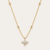 Carry On Cross Drop Necklace in Gold