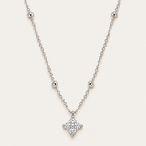 Carry On Cross Drop Necklace in Silver