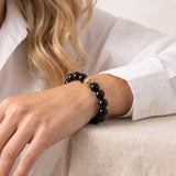 Heritage Stretch Bracelet in Black Onyx