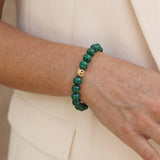 Heritage Stretch Bracelet in Malachite