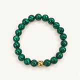 Heritage Stretch Bracelet in Malachite