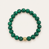 Heritage Stretch Bracelet in Malachite