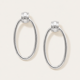Harbor Hoop Earrings in Silver