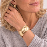Golden Hour Statement Bracelet in Silver
