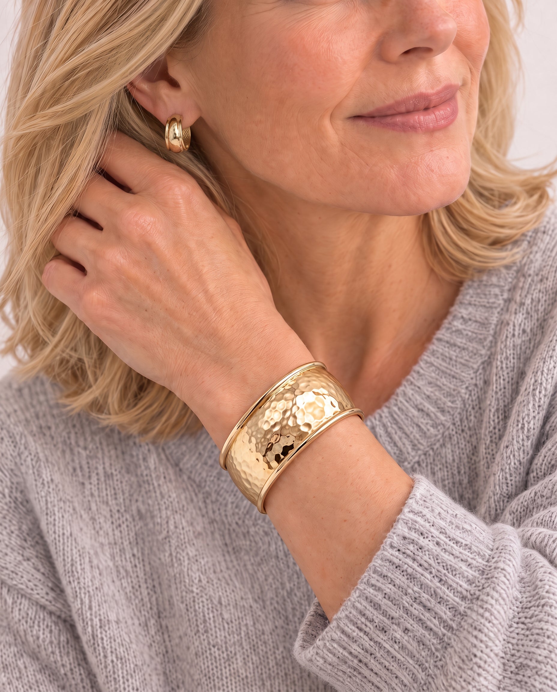 Golden Hour Statement Bracelet in Silver