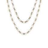 Adorned Pearl Beaded Necklace Gold