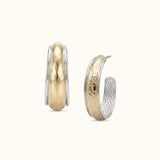 Reflection Hoop Earrings in Gold/Silver