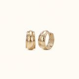 Reflection Mini Hoop Earrings in Gold