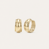 Reflection Mini Hoop Earrings in Gold