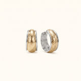 Reflection Mini Hoop Earrings in Gold/Silver