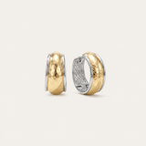 Reflection Mini Hoop Earrings in Gold/Silver