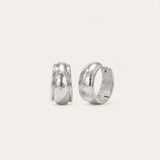 Reflection Mini Hoop Earrings in Silver
